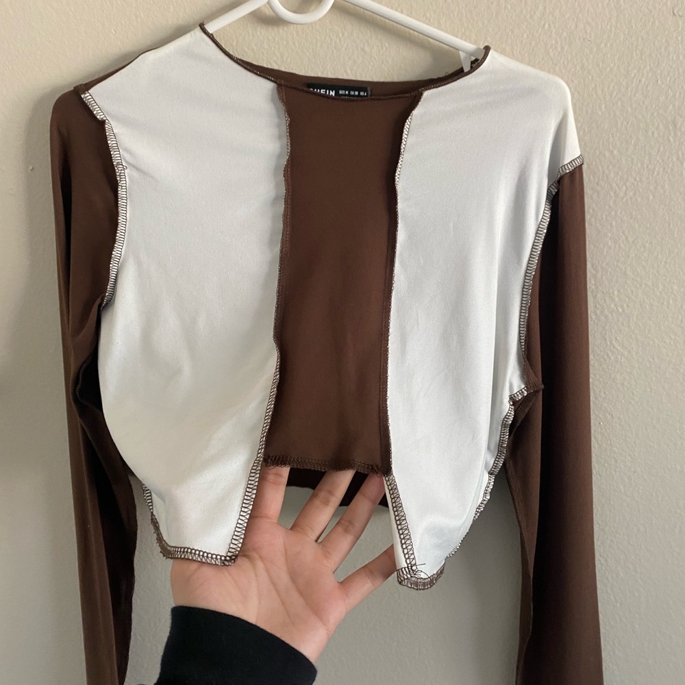 Two tone crop top